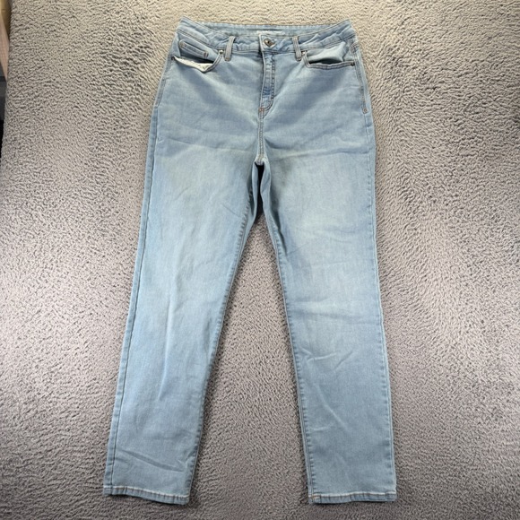 Style&co. Denim - Style & Co Jeans Womens 14 Blue Cotton Denim Straight Workwear Travel Stretch